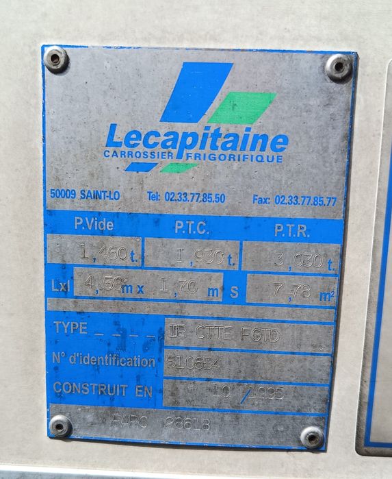 Komora chłodnicza mroźnicza Lacapitaine