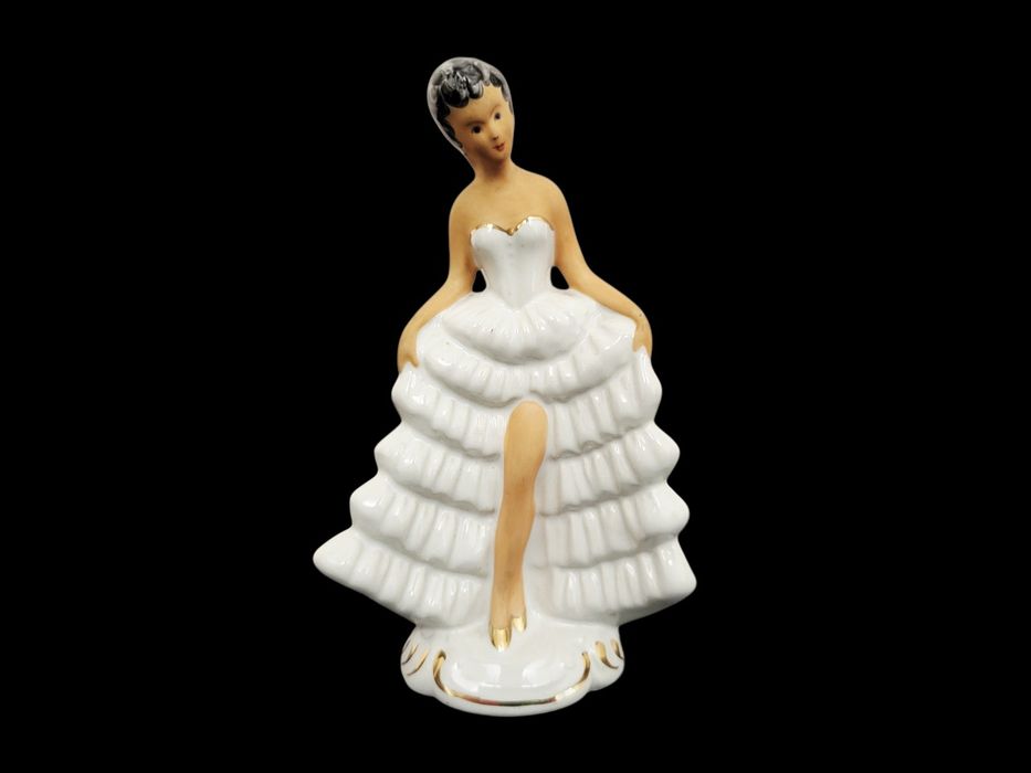 Figurka Tancerka Jan Jezela Katowice lata 60/70 PRL Vintage 14 cm