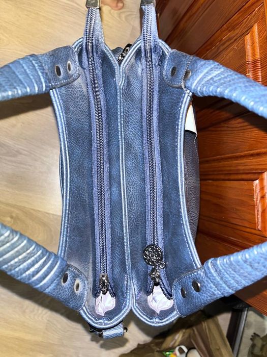 Нова жіноча сумка Sabotage Fashion | Темно-синя | 34х20 см