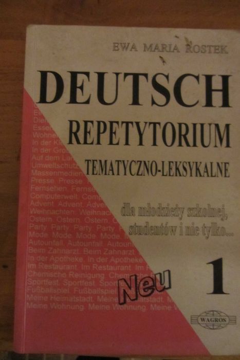 Deutsch 1 Repetytorium tematyczno-leksykalne Ewa Maria Rostek