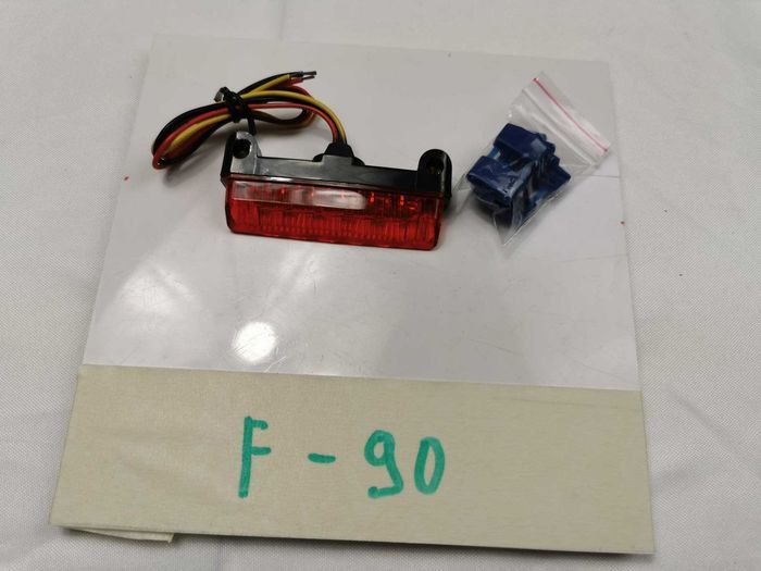 Lampa tylna SHIN YO mini LED, szkło przezroczyste znak E