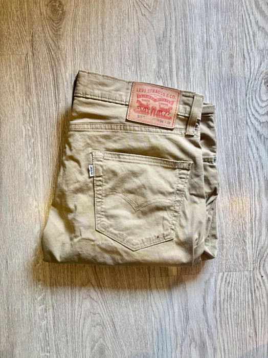 Jeansy Levi's 511 Slim Fit Beżowe