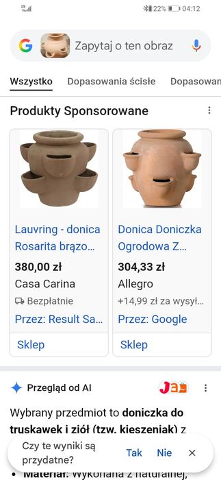 Doniczka tzw kieszeniak