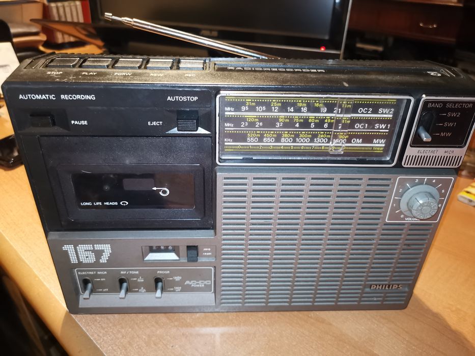 Rádio-cassete Phillips vintage