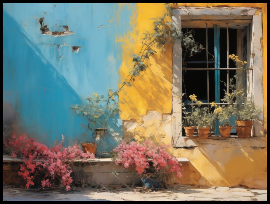 Plakat 100x75cm Słoneczna Ulica