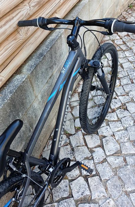 Bicicleta Cinza BTT Rockrider da Decathlon
