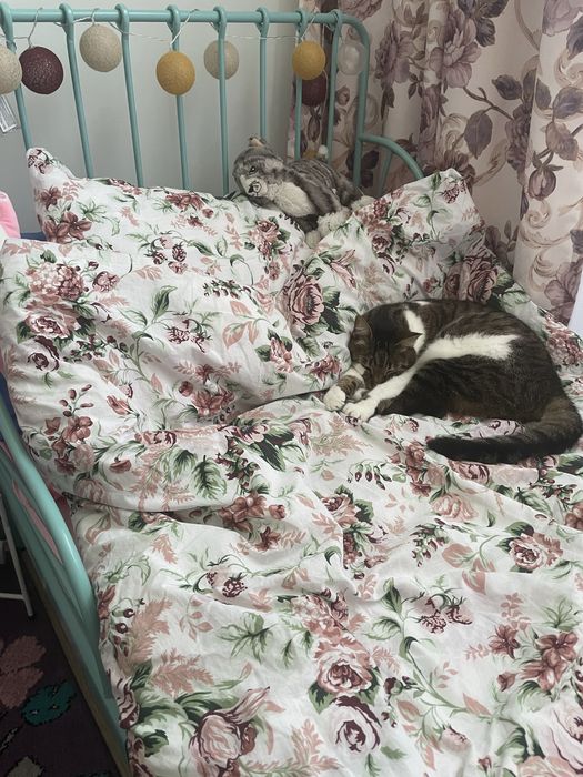 Łóżko Ikea Minnen miętowe