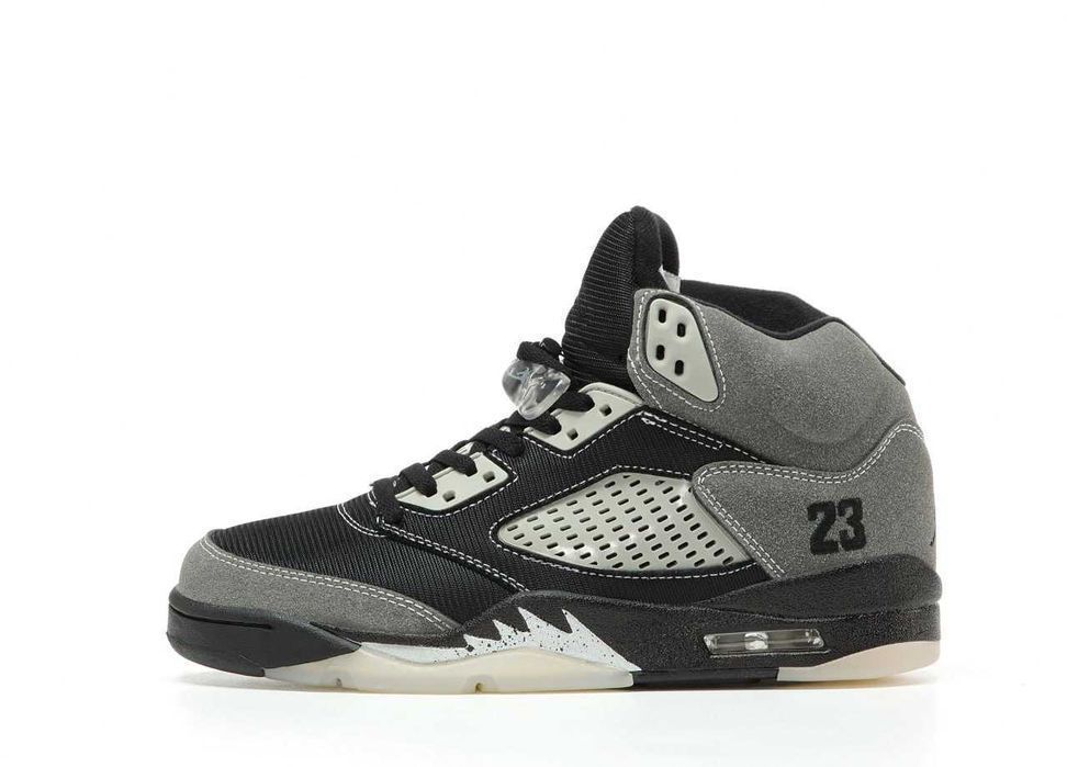 Кросівки Nike Air Jordan 5 Black/Grey premium | Кроссовки Найк чоловічі