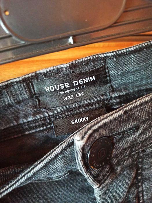 Czarne Skinny Jeansy rozmiaru W32 L32 marki House