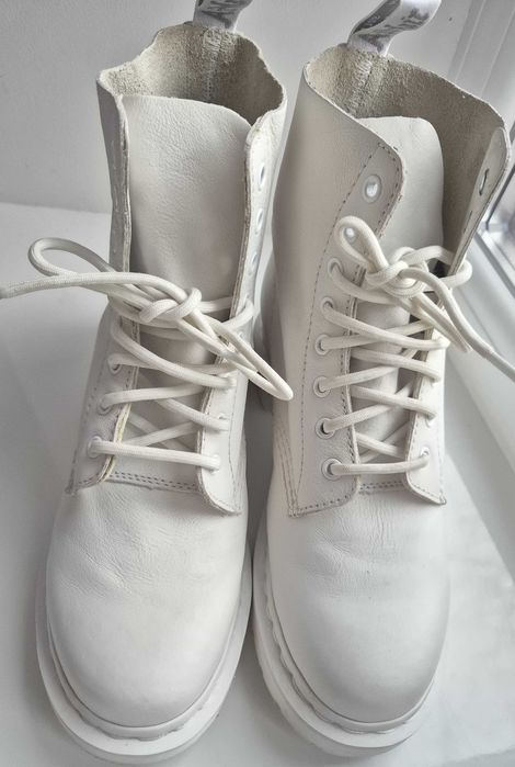 Шкіряні черевики, берци Dr. Martens 1460 Mono White Smooth \оригинал