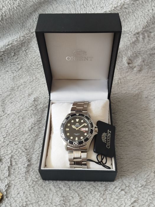 Zegarek Orient Automatic Ray II FAA02004B9 Diver silver black men's