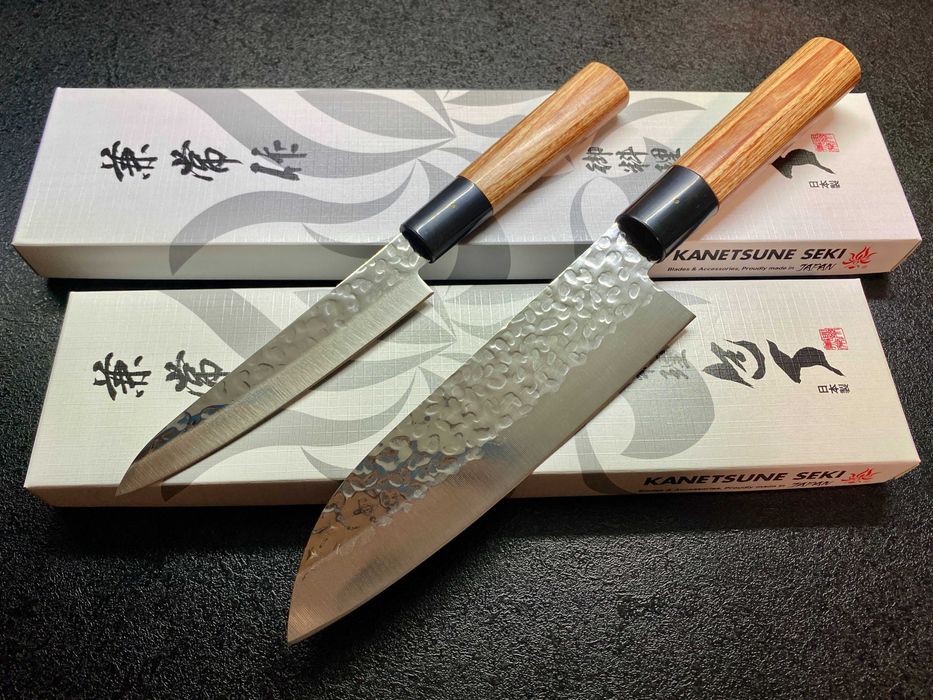 Японські кухонні ножі Kanetsune, Сантоку, Петті. Оригінал
