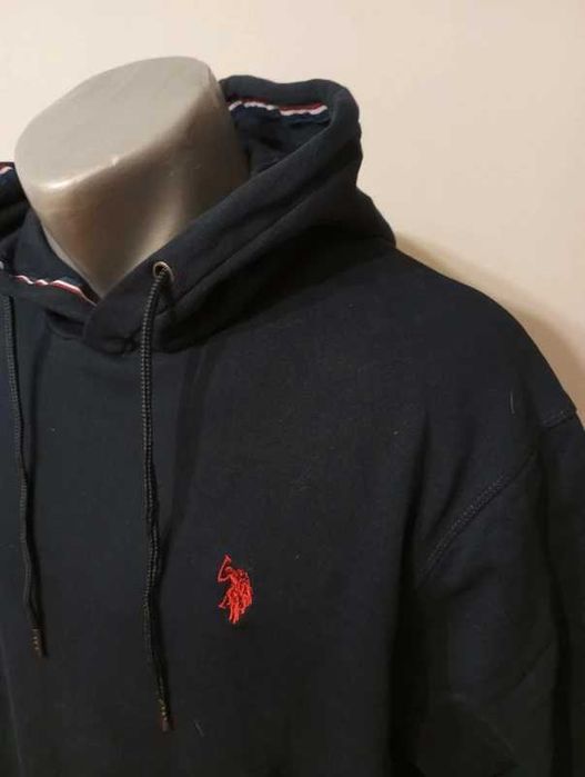Granatowa Bluza Męska z kapturem U.S. Polo Assn rozm.L