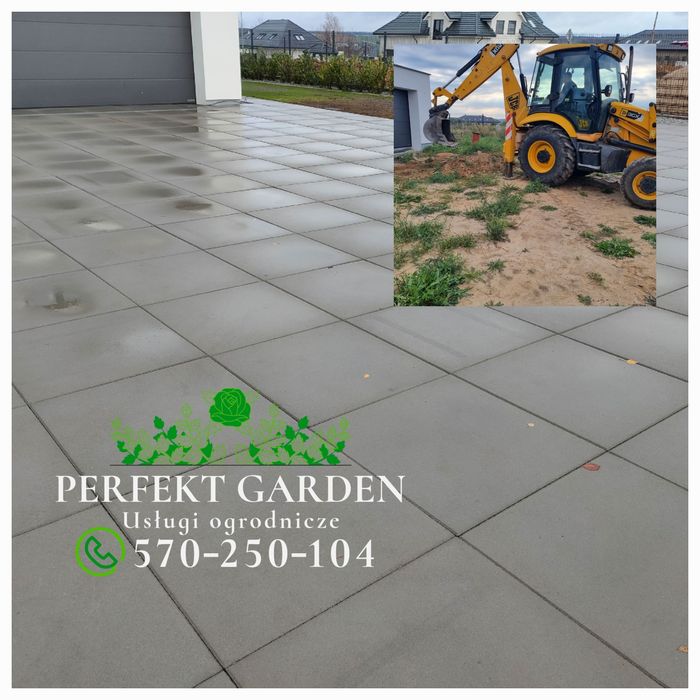 Układanie kostki brukowej tarasy