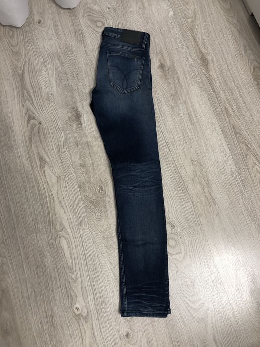 Calvin klein jeans spodnie jeansowe granatowe orginalne