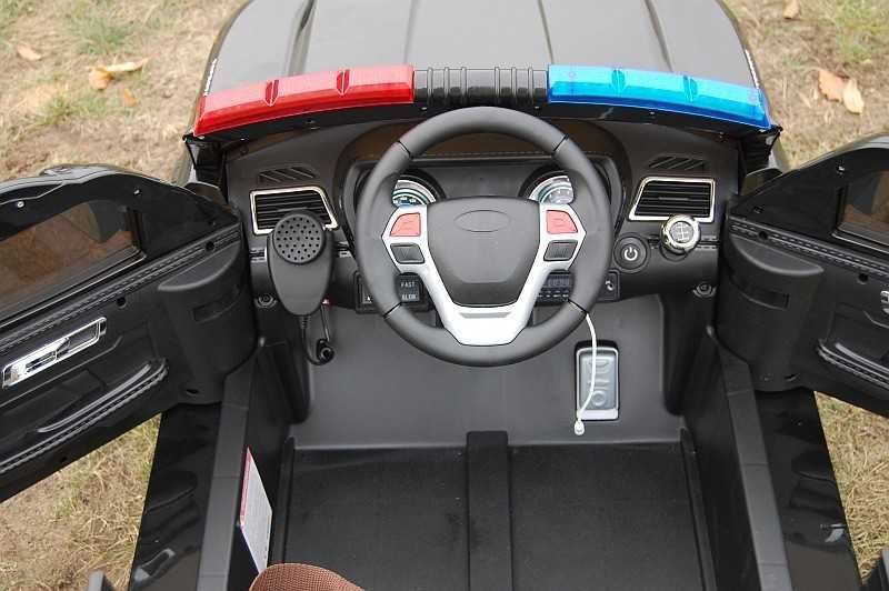 Auto samochód na akumulator MEGA POLICJA MEGAFON samochodzik autko SUV
