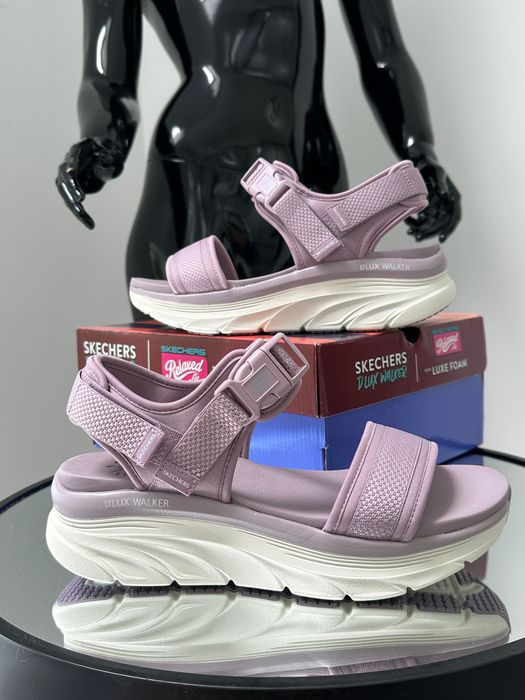 Женские тренд босоножки на липучках Skechers D'Lux Walker 38/39/40/41р