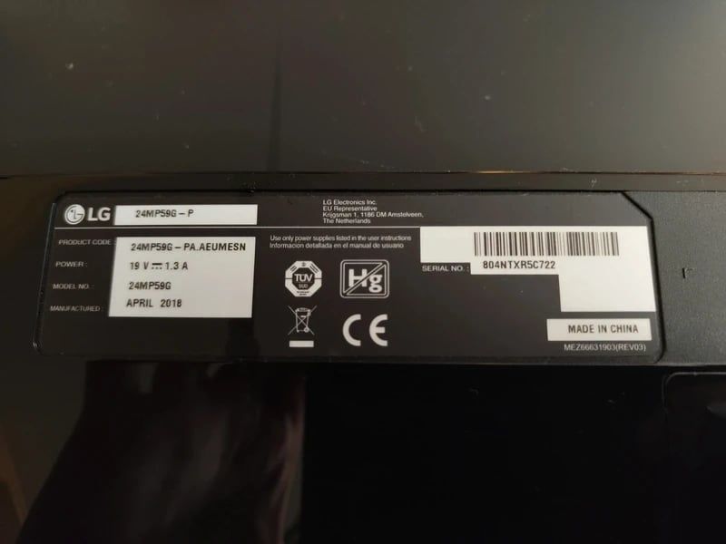 Monitor LG 24MP59G-P 75HZ FULLHD FHD