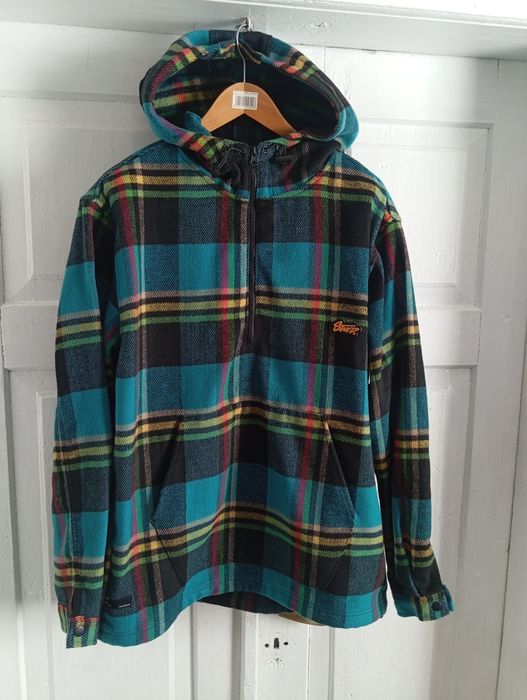 bluza z kapturem w kratę marki Pull&Bear z linii STWD r. XL