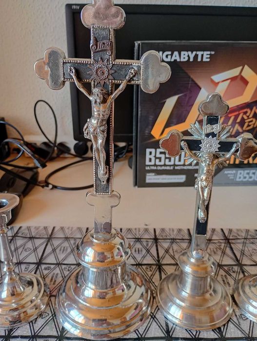 Warszawski antyk mosiężny ołtarzyk No 41 Antoni Wrany (FAW) – Arma Christi