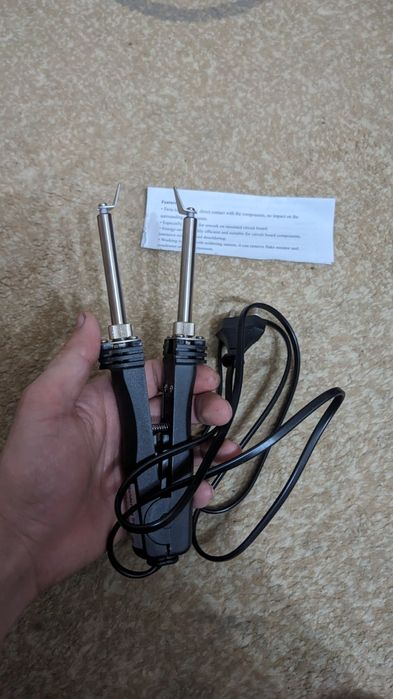 Паяльний пінцет 48w