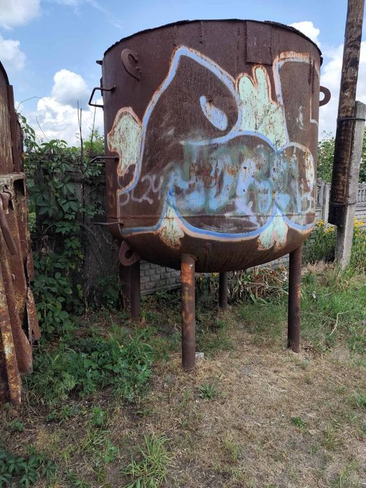 Бочка сталева для води 5 кубів, ємність, на чан