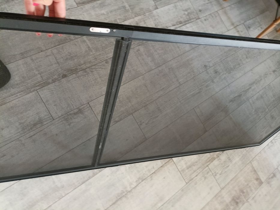 Moskitiera drzwiowa balkonowa ciemna