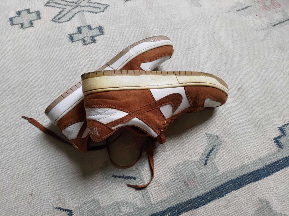 Nike Dunk Low LX Sapatilhas Originais - Castanho/Branco - Tamanho: 40