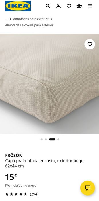 Capas p/ almofada de exterior FROSJON