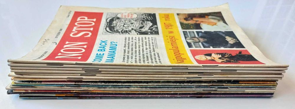 Non Stop - zestaw 13 magazynów muzycznych z lat 1988-89