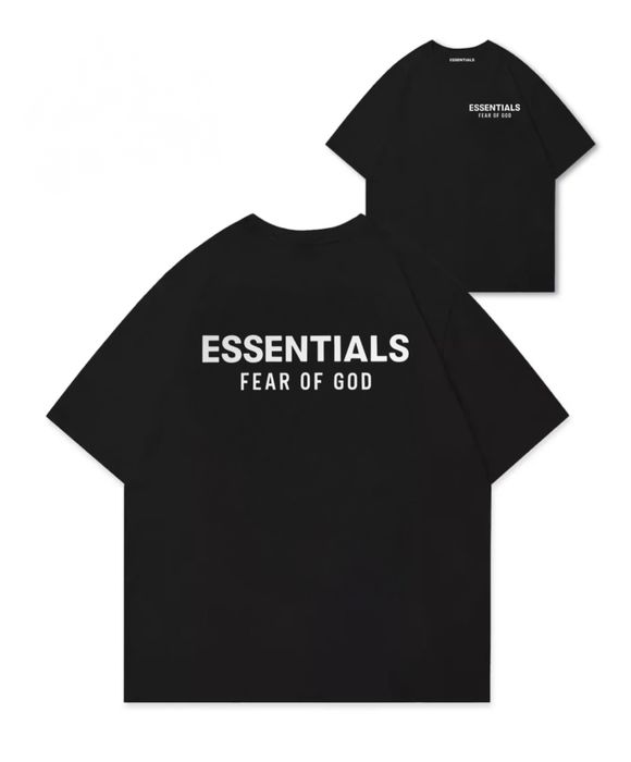 Футболки Essentials Fear of God Logo унисекс ессеншиал тишка Новинка