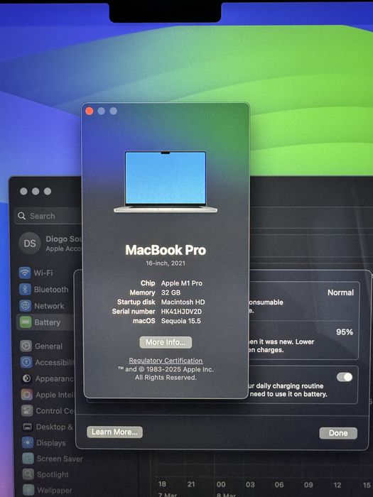 Macbook Pro M1 Pro 16’’ 32GB 1Tb
