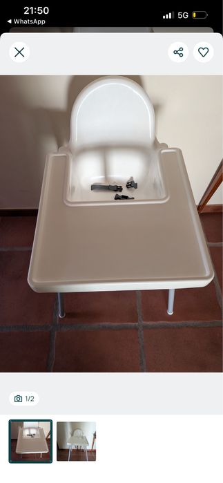 Cadeira de refeicao para bebe