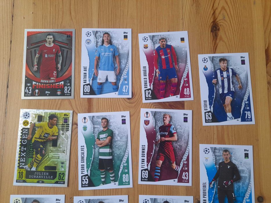 11 szt. Karty Match Attax, Adrenalyn XL, Panini, Morata, Barcelona