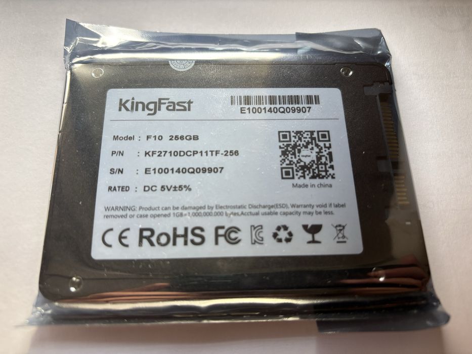 Новий SSD накопичувач KingFast F10 256GB 2.5" SATA III