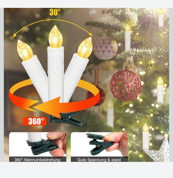 Świeczki choinkowe Led