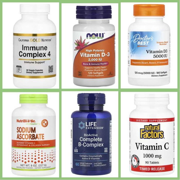 IHERB California Immune4 Now Foods вітамін А, В, С D3 1000/2000/5000