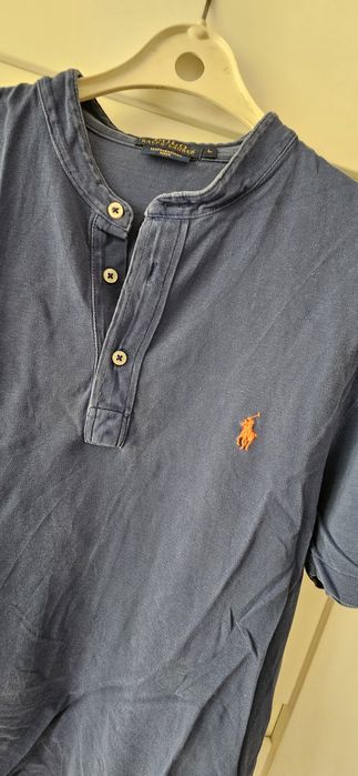 Ralph lauren L koszulka t shirt bluzka  granatowa 100% oryginał bawełna  konik