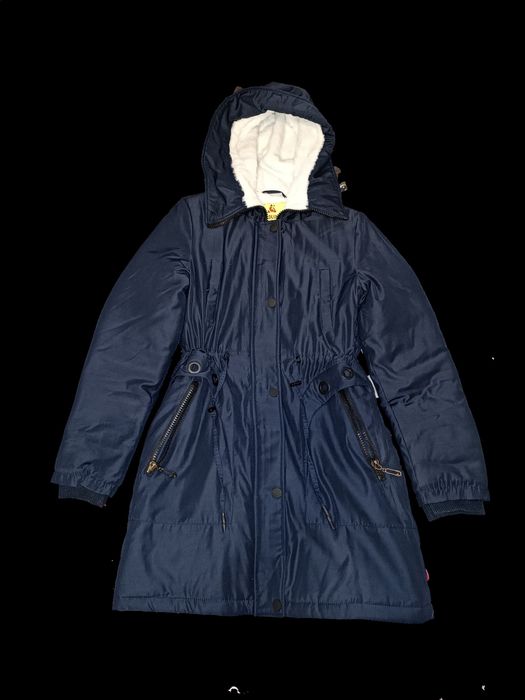 Парка жіноча синя