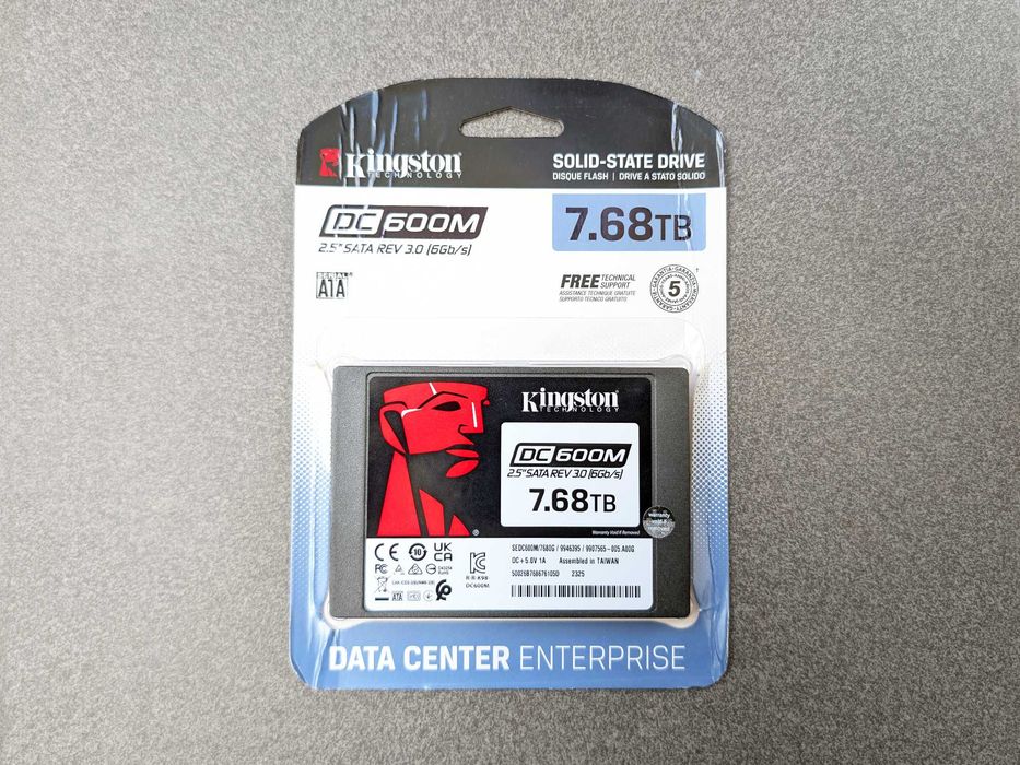 Kingston DC600M - 7.68TB (~8TB) - 2,5", SATA — Enterprise 3D TLC
