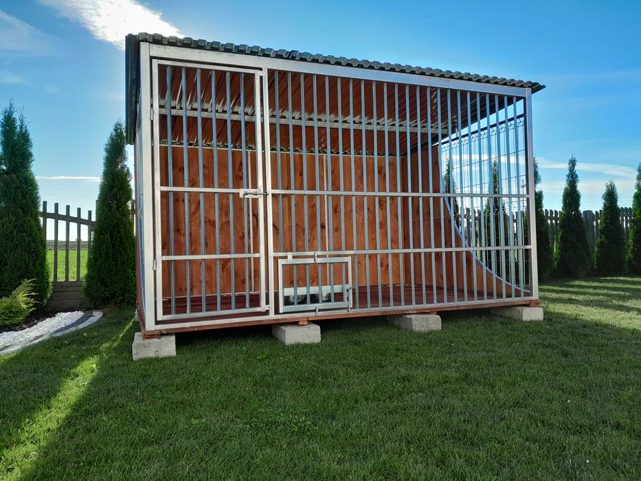 Nowoczesny kojec dla psa klatka cała ocynkwana " ŁEZKA" 3x2