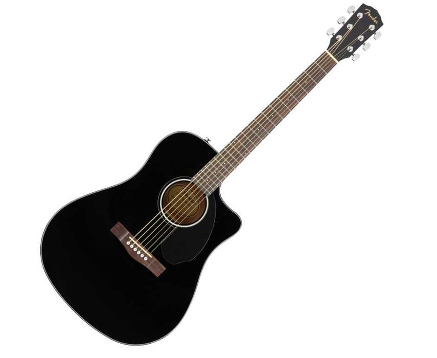 Fender CD-60SCE WN BLK Gitara elektroakustyczna Dreadnought Cutaway