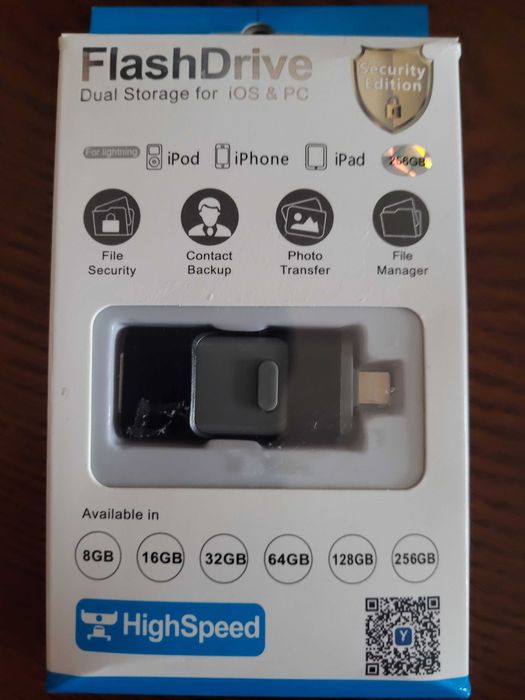 Pendrive, pamięć Flash Drive Dual Storage for iOS & PC 256GB