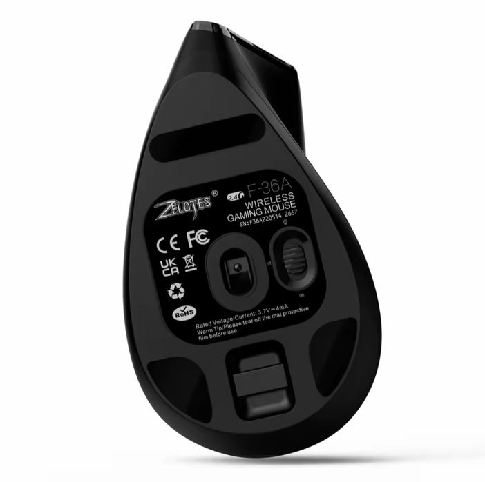 Mysz Bezprzewodowa gamingowa ergonomiczna pionowa z podświetlaniem