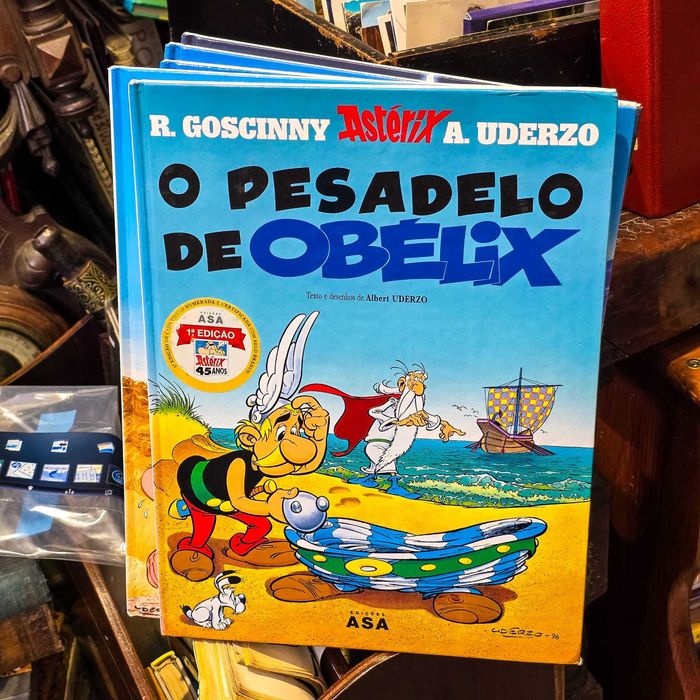 Astérix — O Pesadelo de Obélix | 1.ª Edição ASA 2004 | Capa Dura | Edição Comemorativa 45 Anos