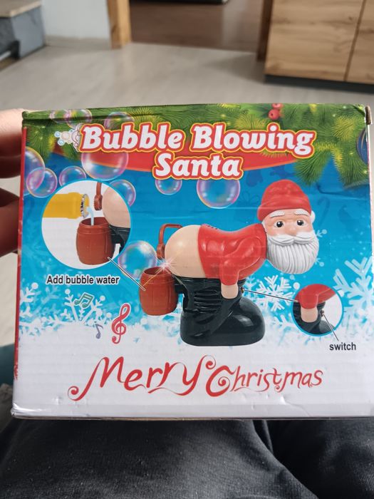 Mikołaj puszczając banki