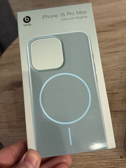 Apple Beats Etui z MagSafe do iPhone 16 Pro Max - niebieska fala