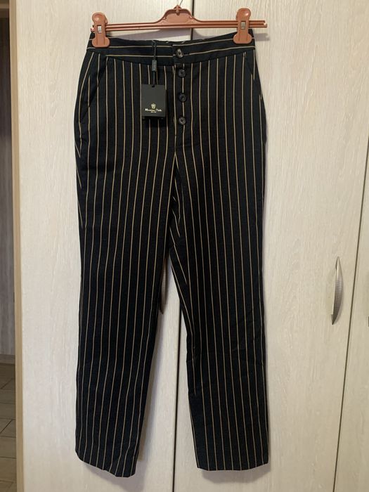 Брюки в смужку розмір 36