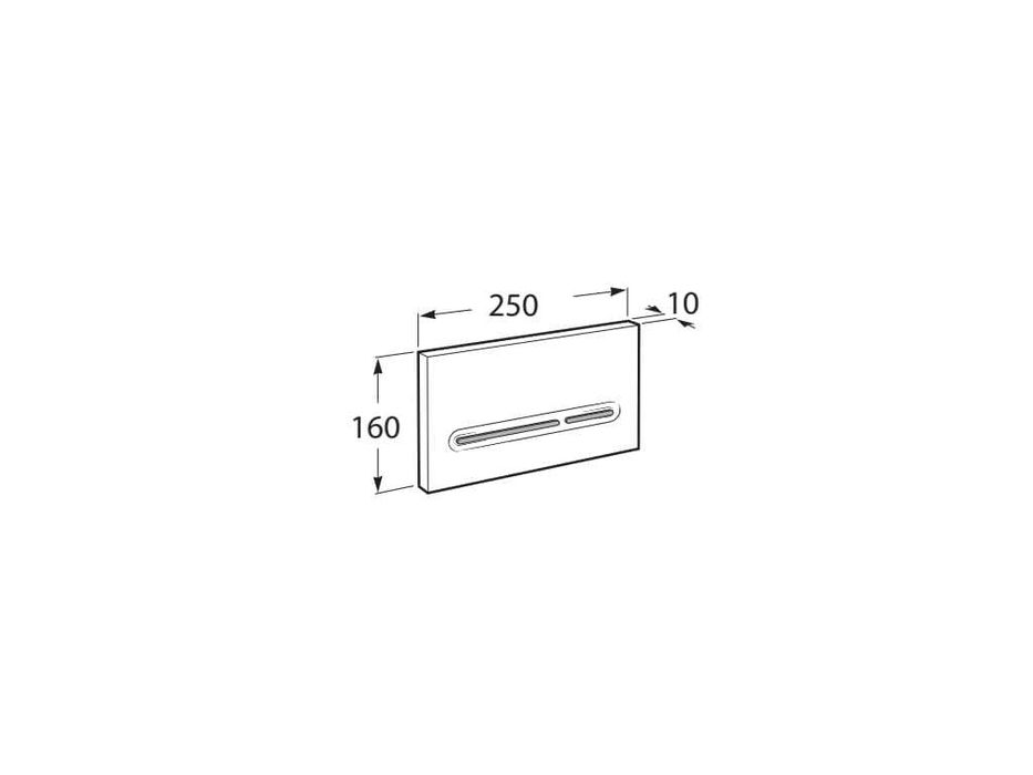 Placa de Descarga Roca PL5 Dual One – Branca