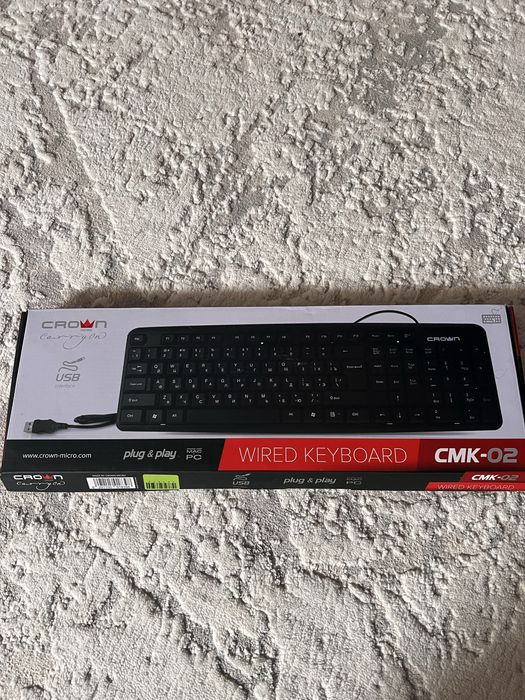 Клавіатура провідна Crown CMK-02 plug and play